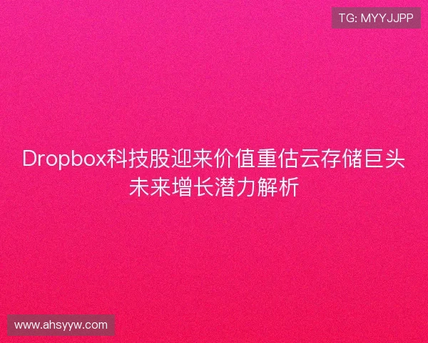 Dropbox科技股迎来价值重估云存储巨头未来增长潜力解析